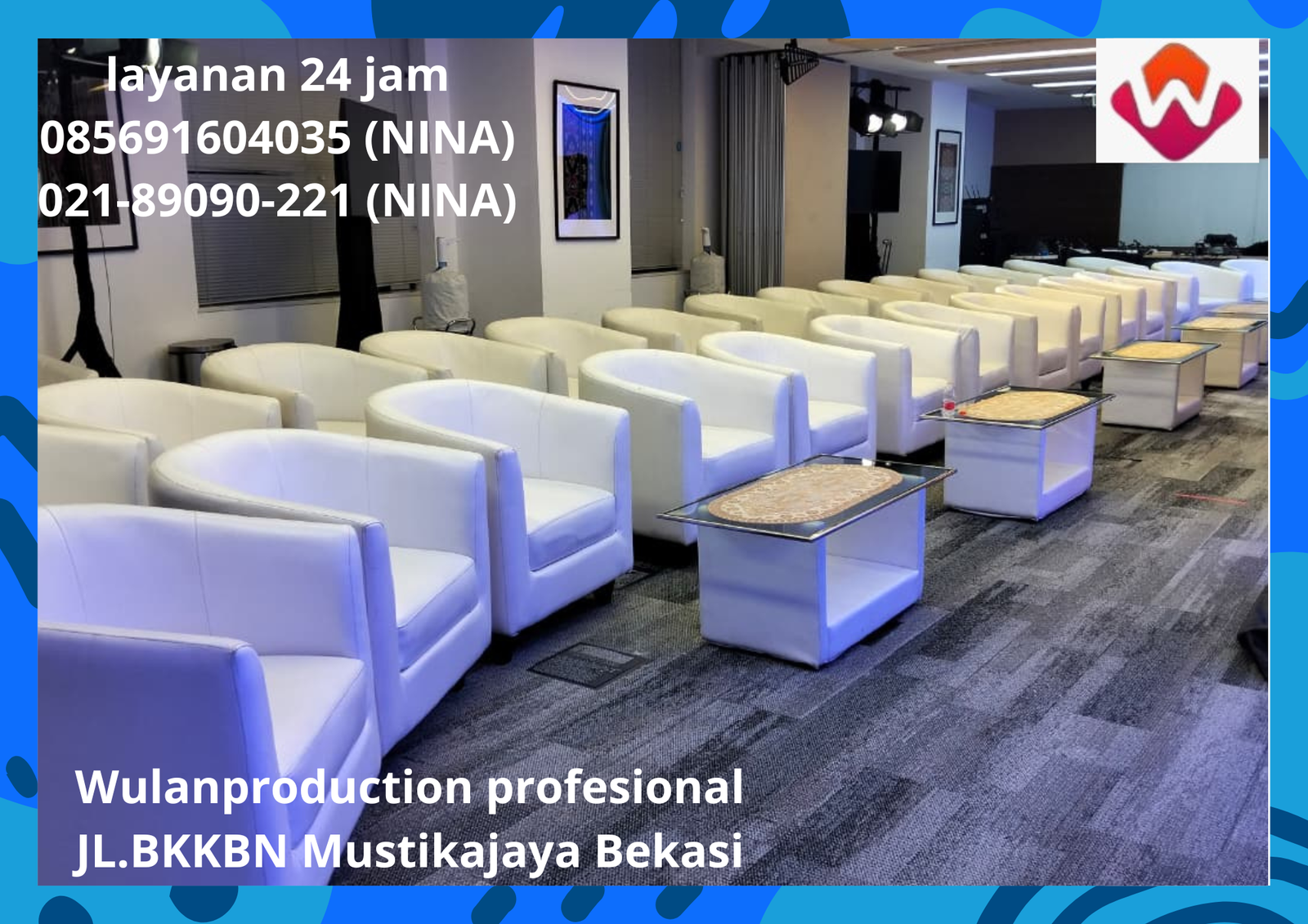 Rental Sofa Putih Bersih Jakarta Free Ongkir