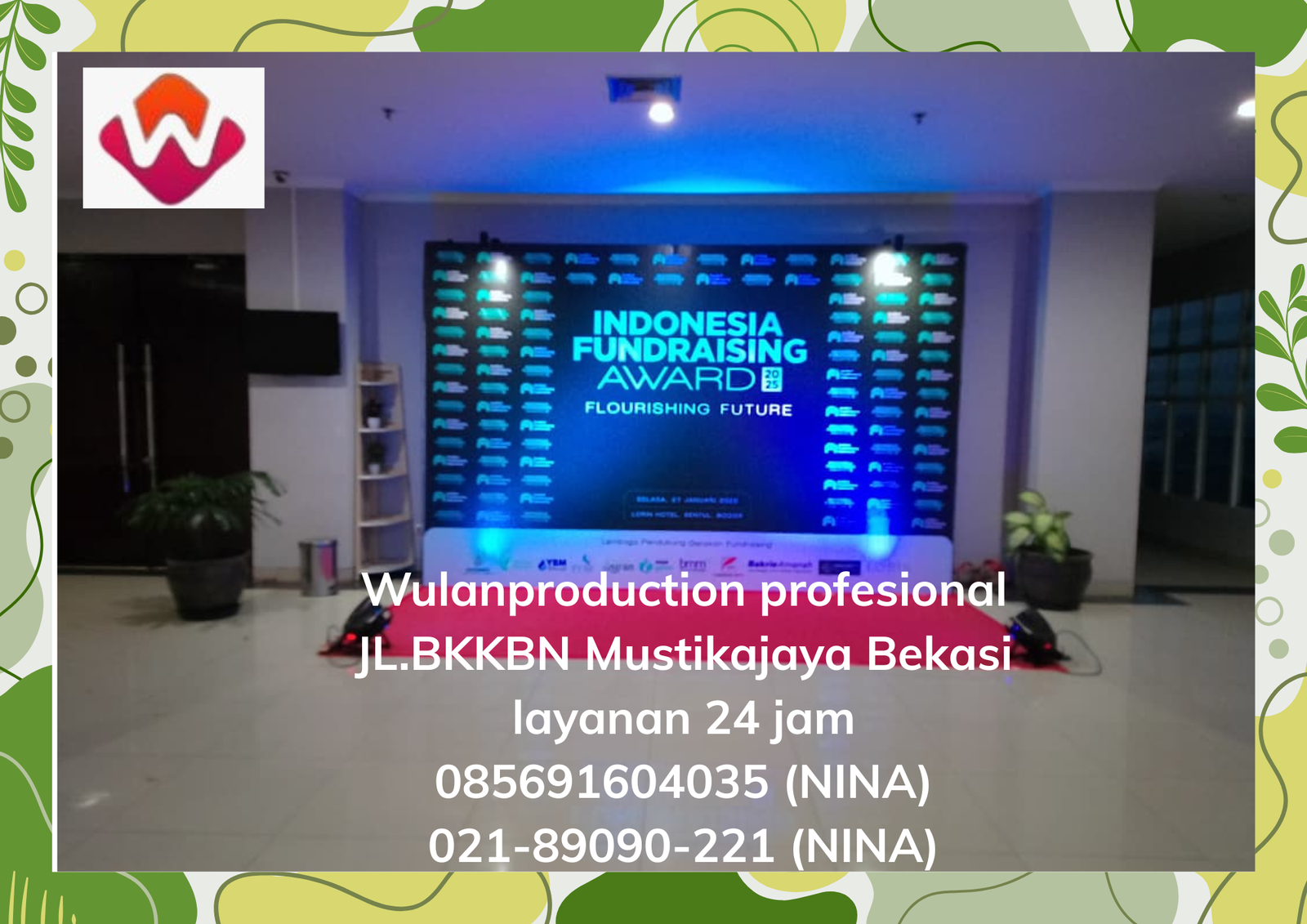 Sewa Background Photobooth Lampu Parled Area Kuningan