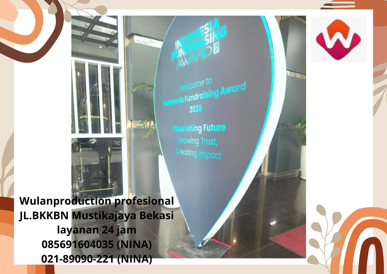 Sewa Fascia Gate Frame Gerbang Masuk Tenda Jakarta