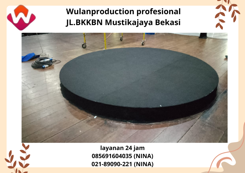 Sewa Panggung Bulat Melaminto Putih 