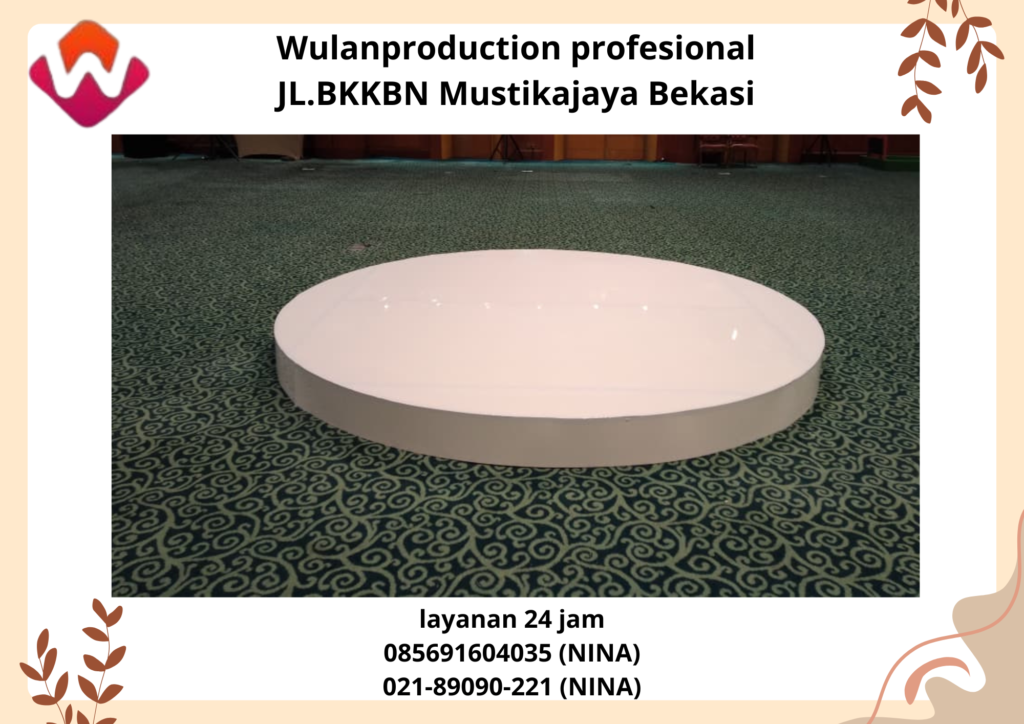 Sewa Panggung Bulat Melaminto Putih 