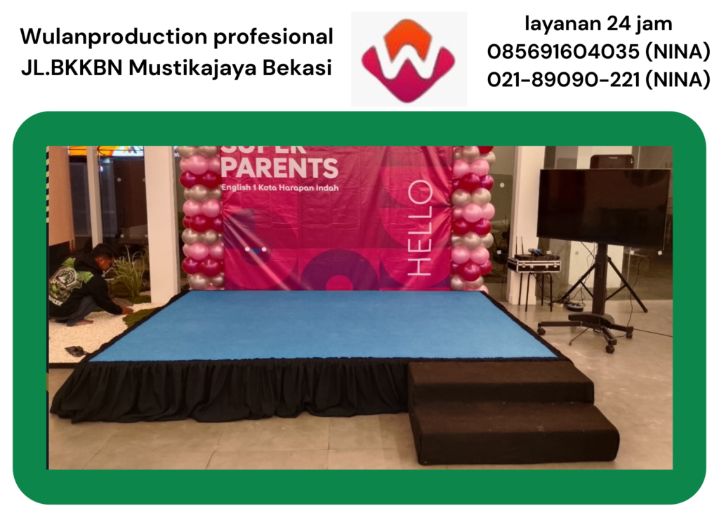 Sewa Panggung Dan Backdrop Customize Siap Kirim Cimahi 