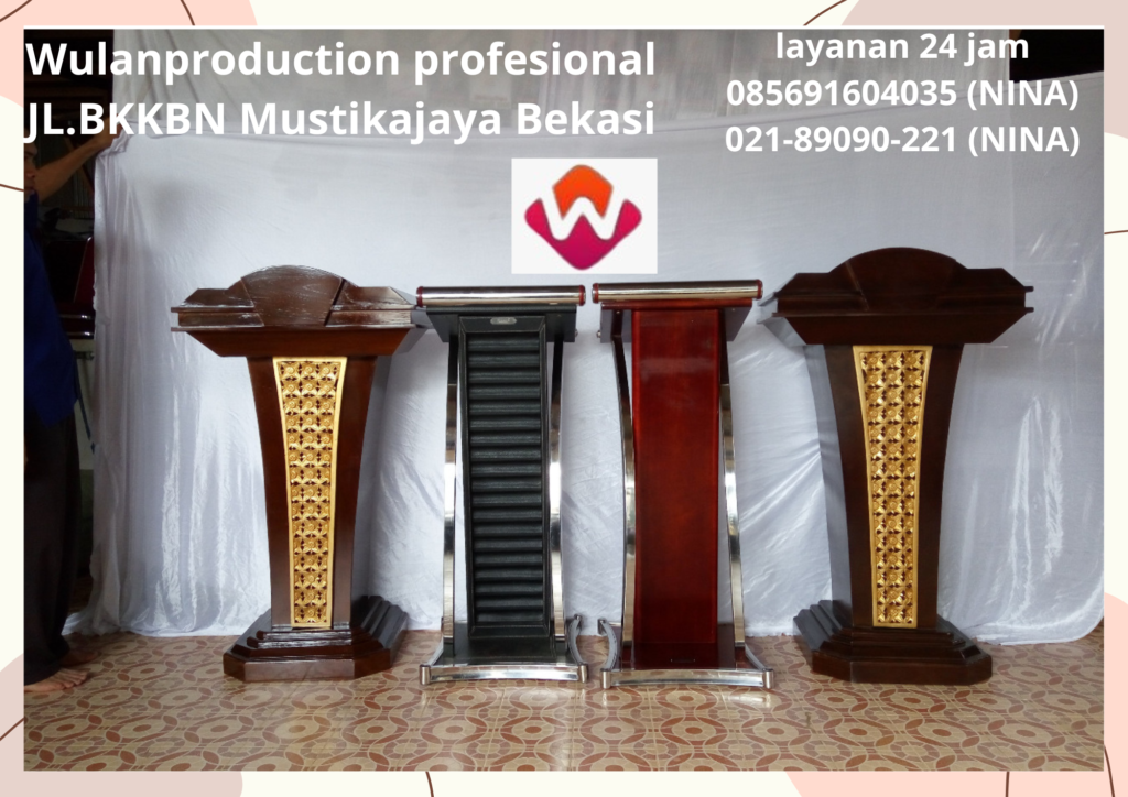 Sewa Podium HPL,Akrilik,Vip Kayu Bekasi