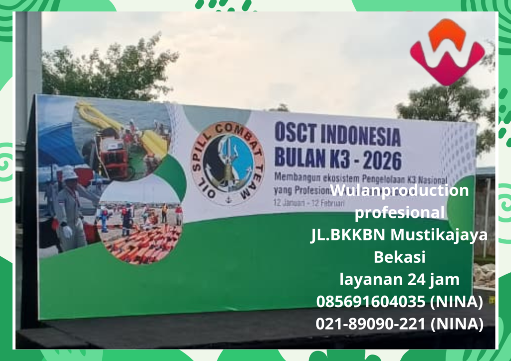 Jasa Backdrop Flexy Korea Dan Podium Juara Bekasi