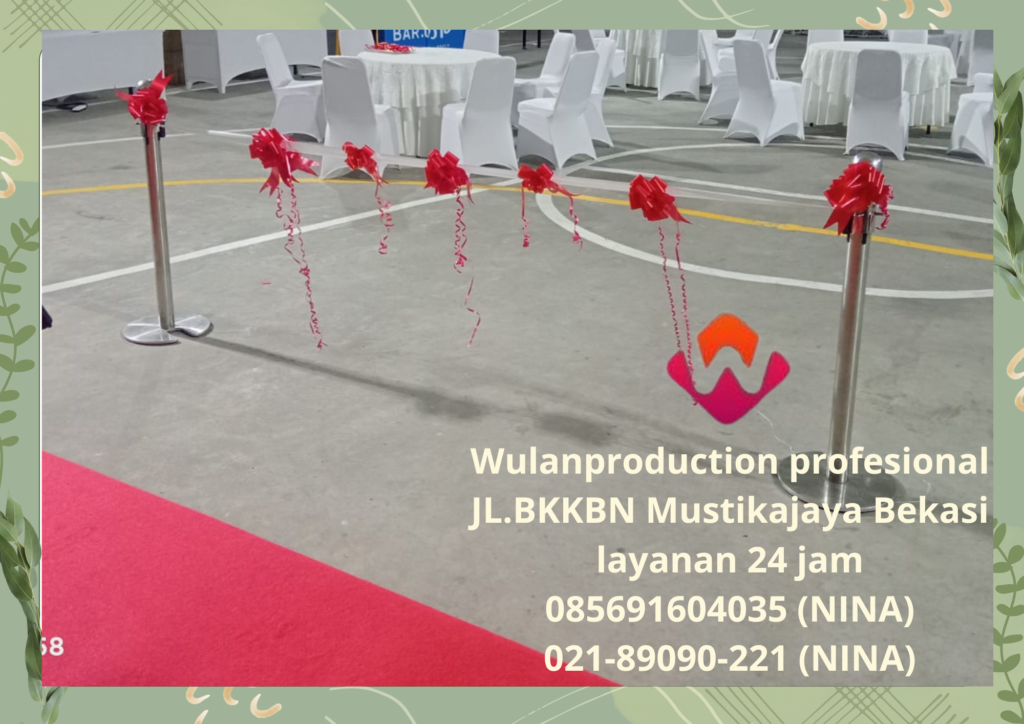 Pusat Sewa Tiang Antrian Dan Pita Peresmian Area Jakarta 