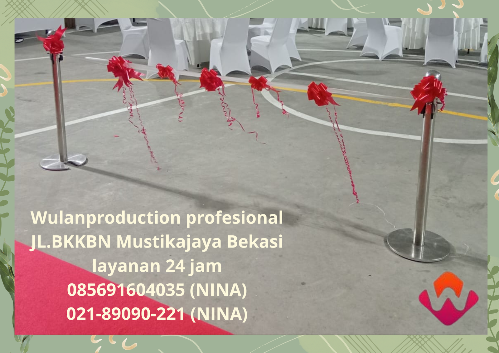 Pusat Sewa Tiang Antrian Dan Pita Peresmian Area Jakarta