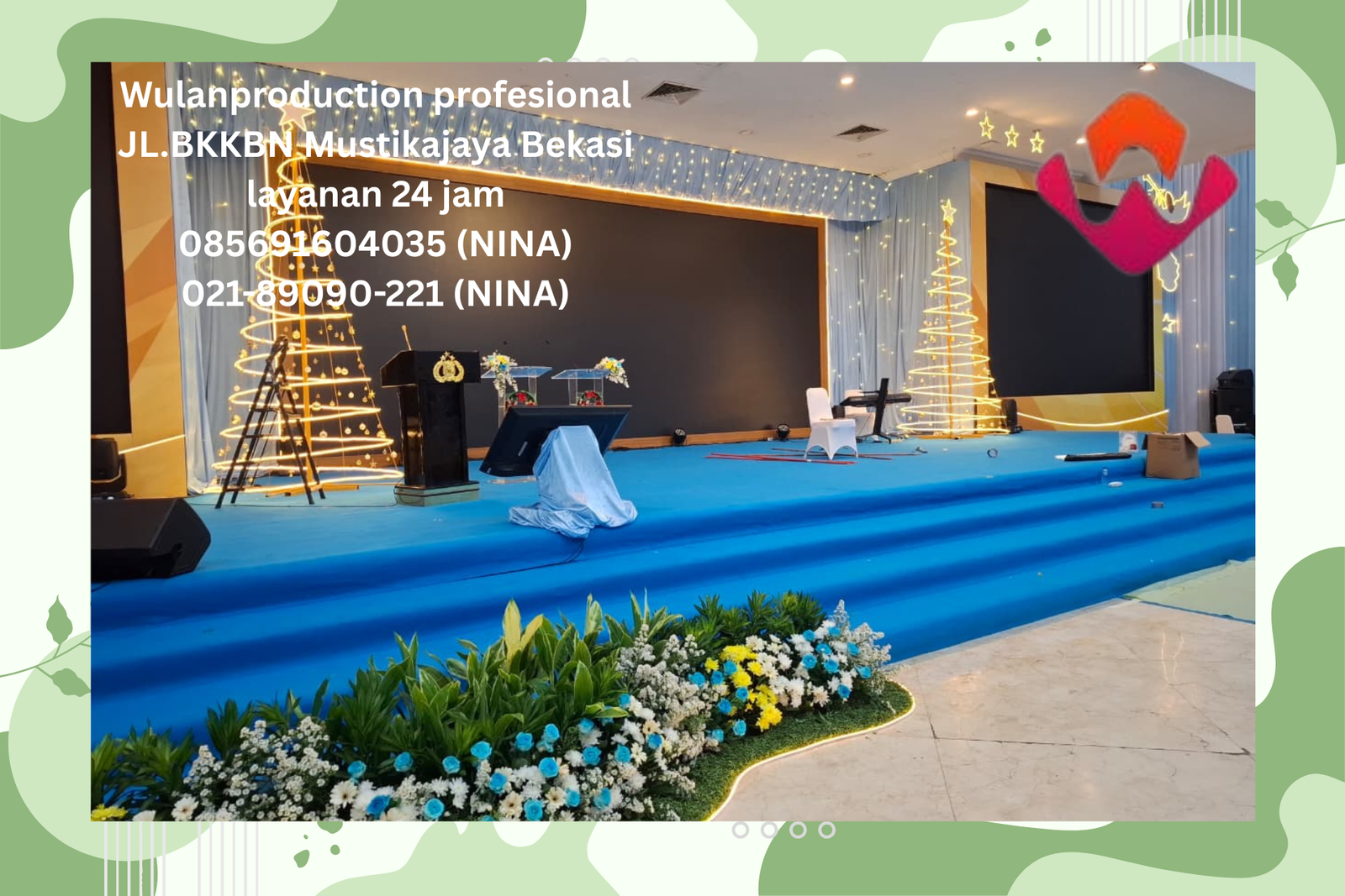 Rental Panggung Cover Karpet Buana Biru Sukabumi