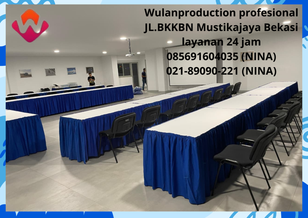 Sewa Aneka Model Meja Dan Taplak Skirting Biru Jakarta 