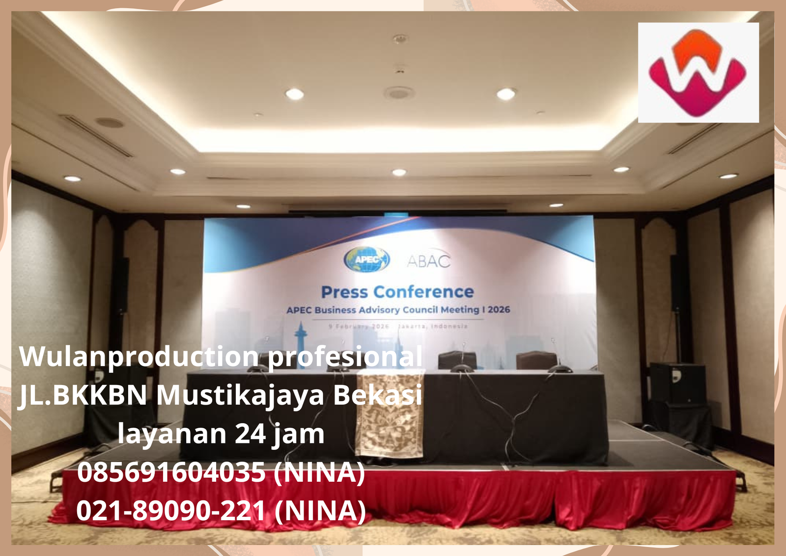 Sewa Backdrop Photo Booth Event Hotel Shangrila Jakarta