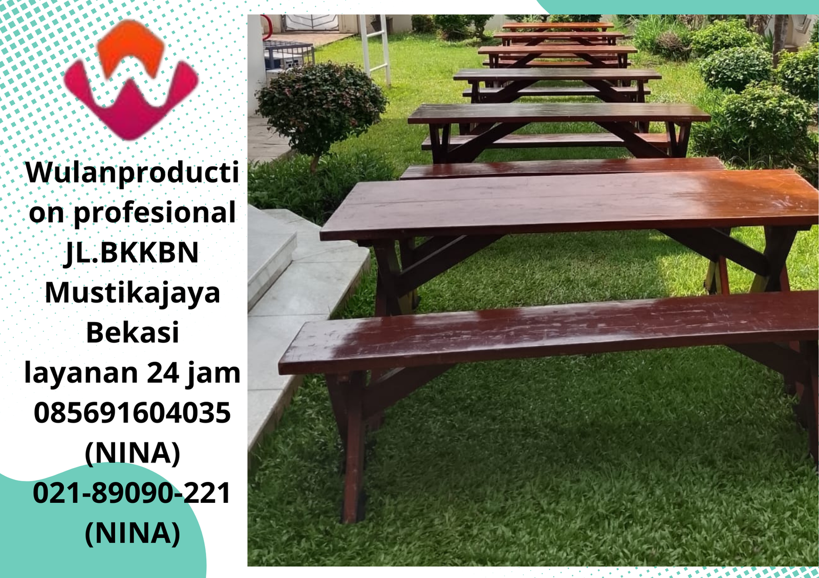 Sewa Bangku Meja taman Extra Jakarta