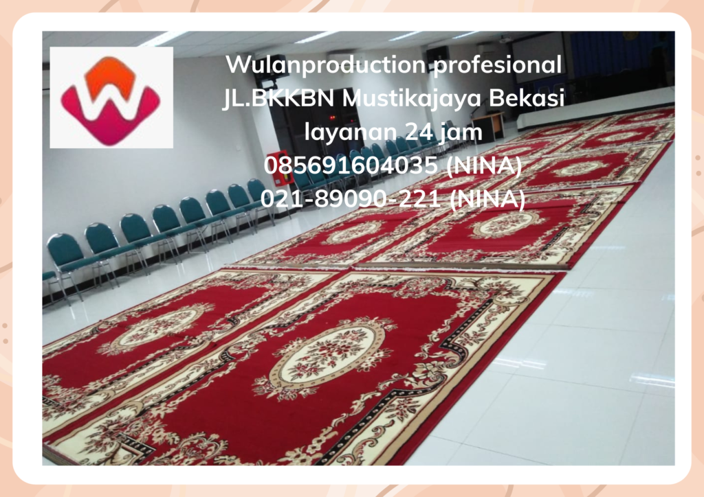Sewa Karpet Permadani Merah Coklat Hijau Area Bandung