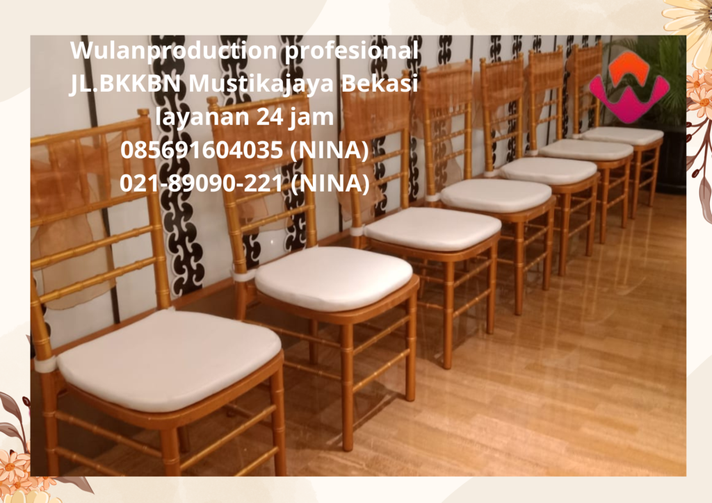 Sewa Kursi Tiffany Gold Area Jatiwaringin Cipinang Melayu Jakarta 