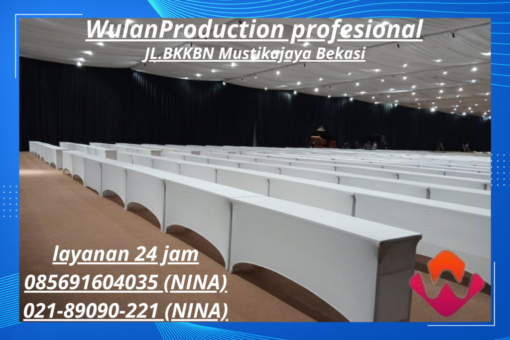 Sewa Meja IBM Cover Putih Dan Hitam Area Cikarang