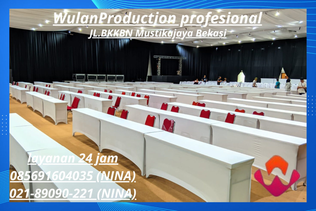 Sewa Meja IBM Cover Putih Dan Hitam Area Cikarang