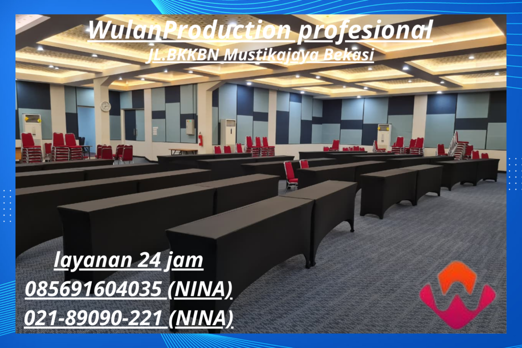 Sewa Meja IBM Cover Putih Dan Hitam Area Cikarang