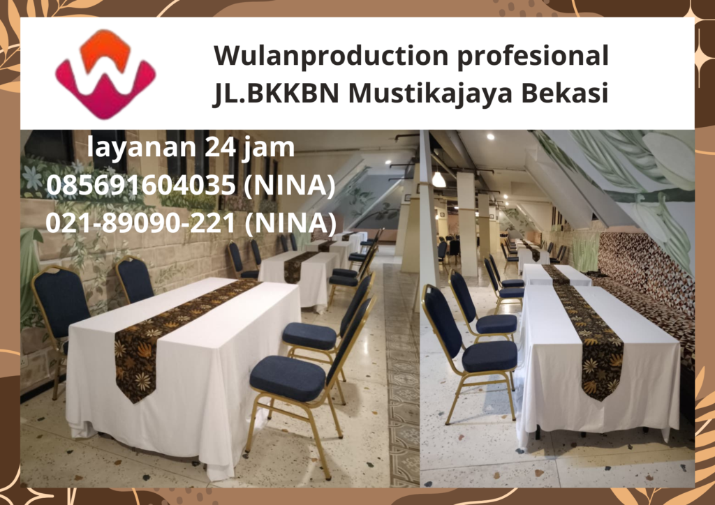 Sewa Meja Panjang Runner Batik Area Jakarta