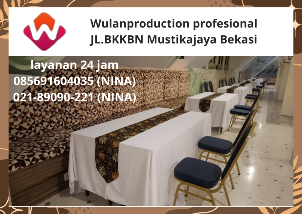 Sewa Meja Panjang Runner Batik Area Jakarta