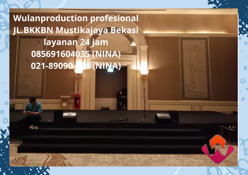 Sewa Panggung Karpet Buana Hitam Mini Garden Jakarta