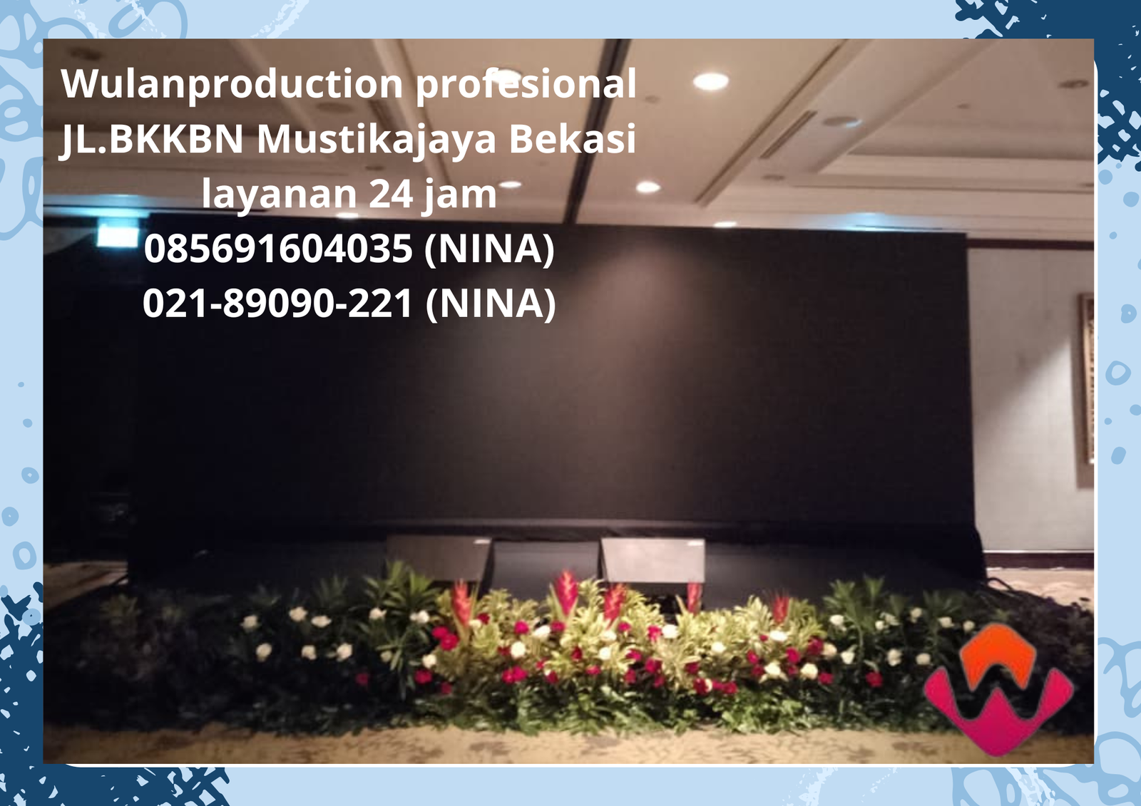 Sewa Panggung Karpet Buana Hitam Mini Garden Jakarta