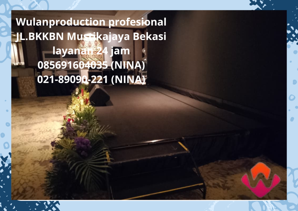 Sewa Panggung Karpet Buana Hitam Mini Garden Jakarta