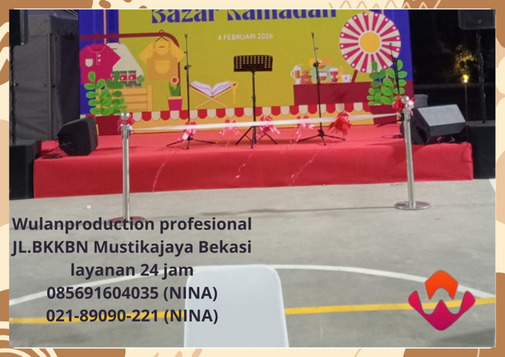 Sewa Panggung Pendek Type Indoor Full Karpet  Jakarta