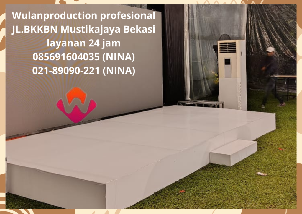 Sewa Panggung Pendek Type Indoor Full Karpet  Jakarta