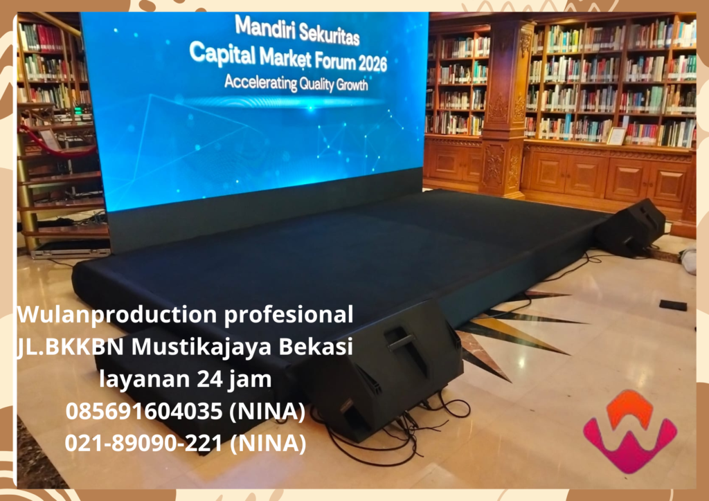 Sewa Panggung Pendek Type Indoor Full Karpet  Jakarta
