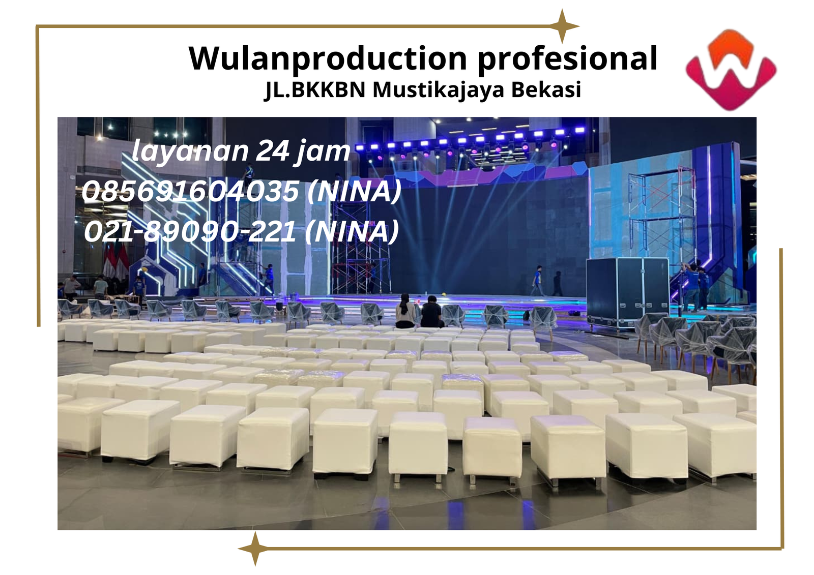 Sewa Sofa Puff Putih Untuk Konser Tangerang