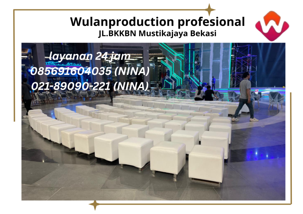 Sewa Sofa Puff Putih Untuk Konser Tangerang