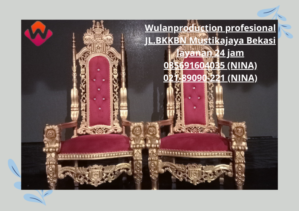 Jasa Sewa Kursi Singgasana Merah Berkualitas Area Depok