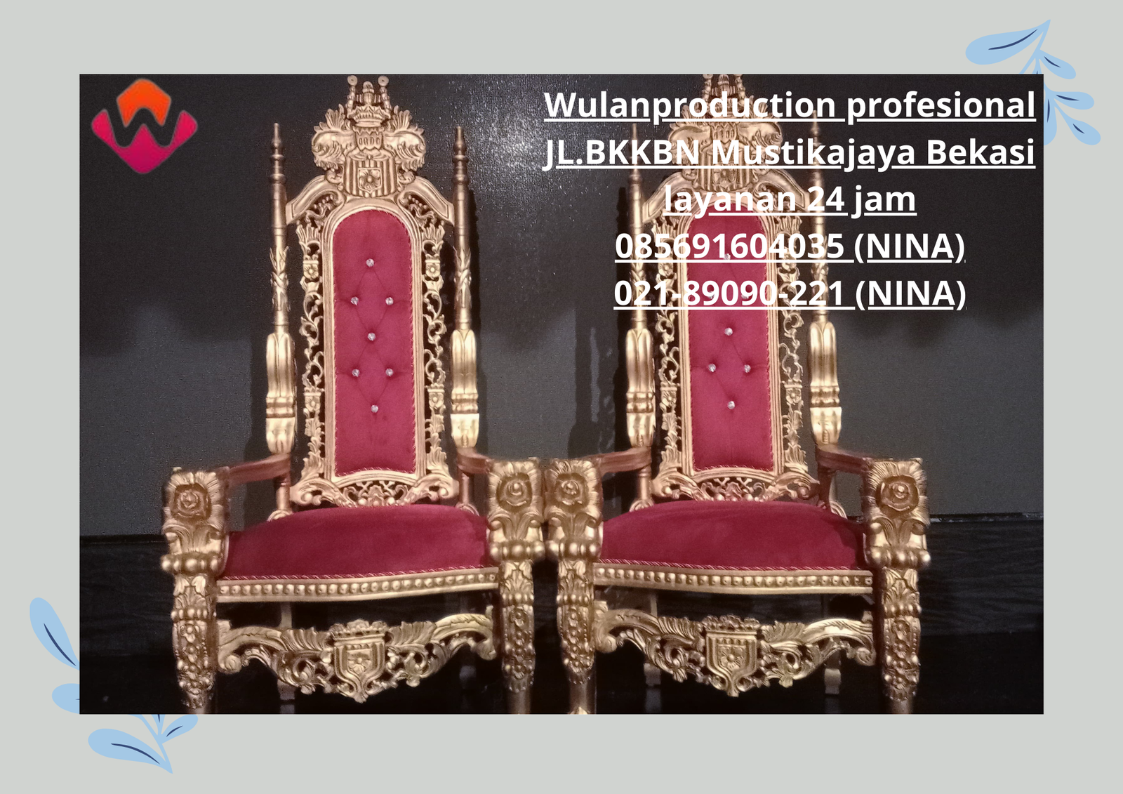 Jasa Sewa Kursi Singgasana Merah Berkualitas Area Depok