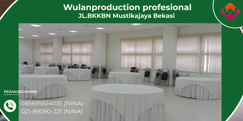 Rental Meja Bulat Cover Putih Siap Kirim Area Tangerang