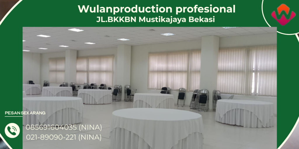 Rental Meja Bulat Cover Putih Siap Kirim Area Tangerang