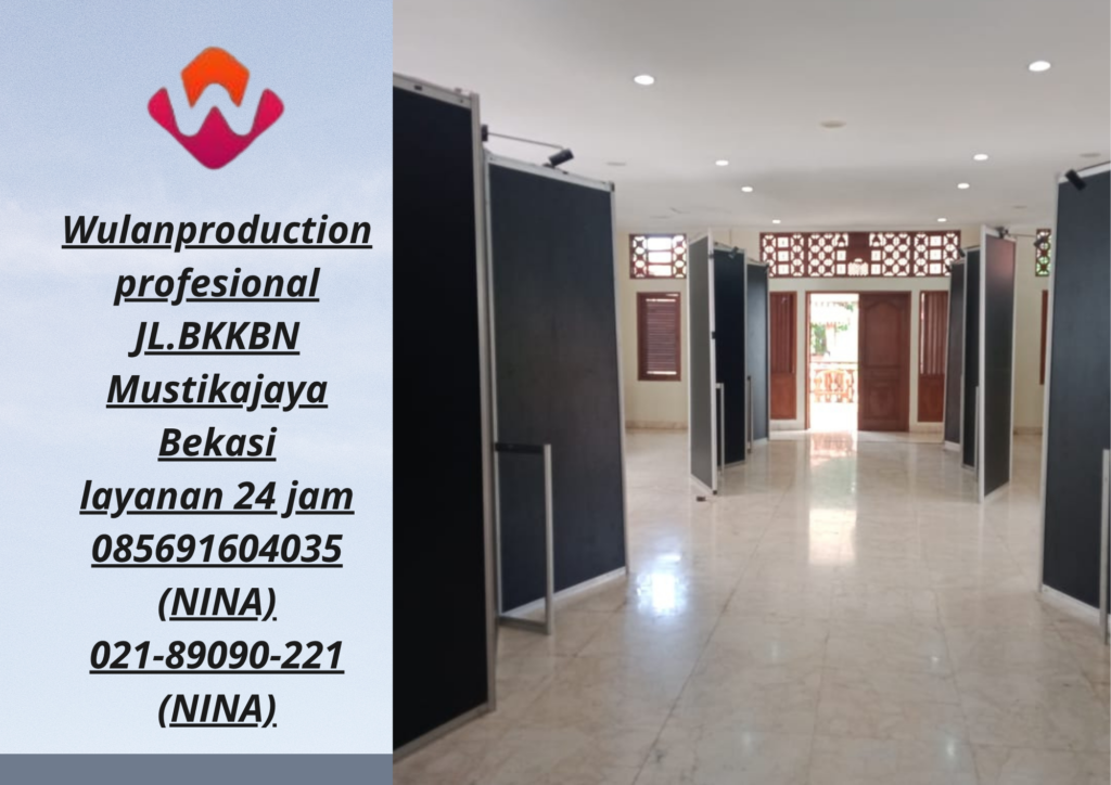 Jasa Sewa Partisi Hitam Dan Putih Setting Zigzag Bogor