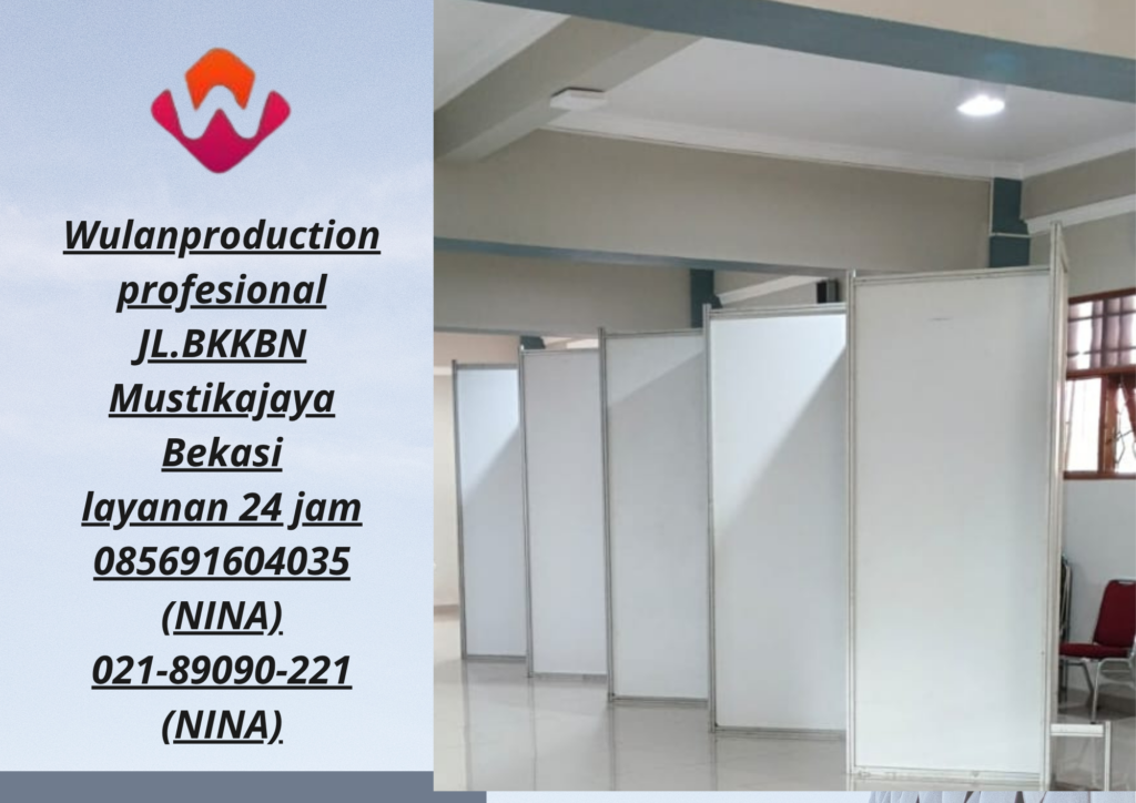 Jasa Sewa Partisi Hitam Dan Putih Setting Zigzag Bogor