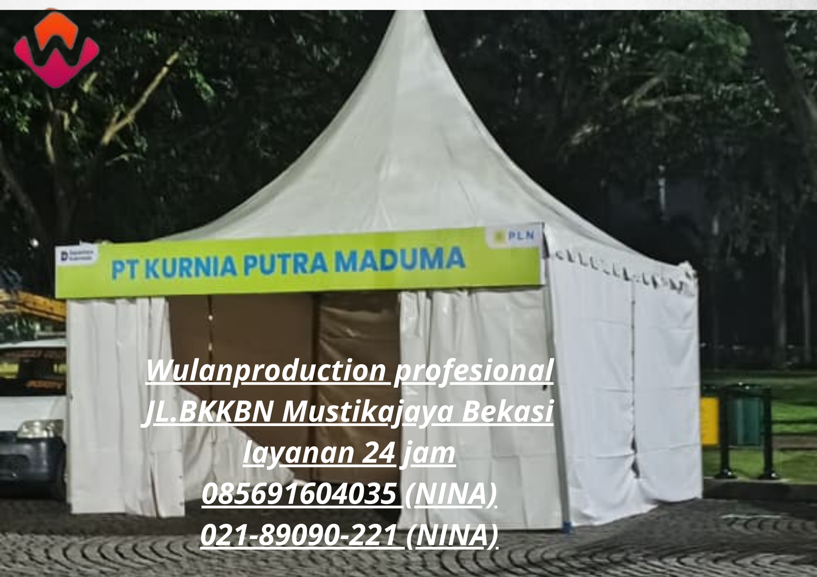 Pusat Sewa Tenda Kerucut Putih Area Monas Jakarta Pusat