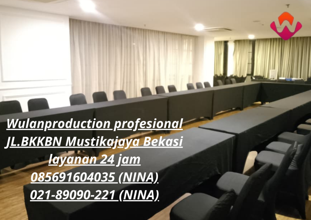 Rental Meja Ibm Dan Kursi Susun Futura Cover Hitam Jakarta