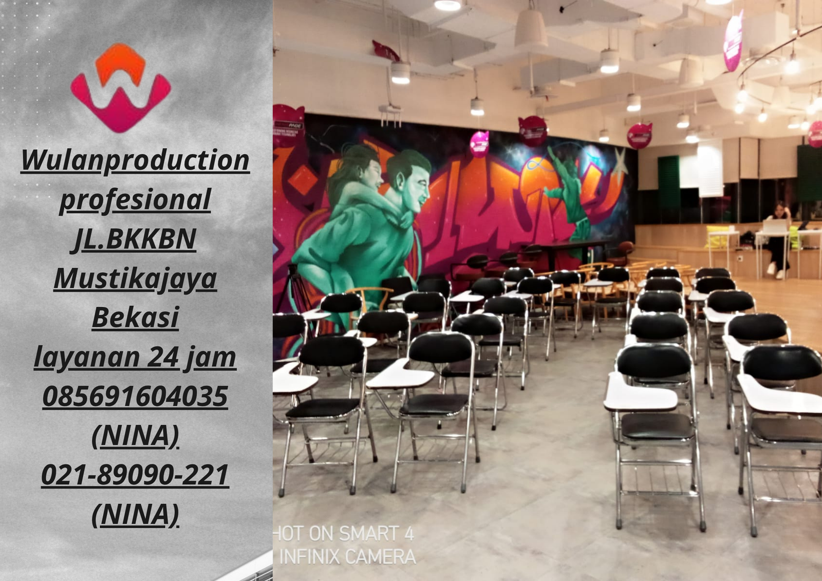 Sewa Kursi Test Kuliah Lipat Area Depok