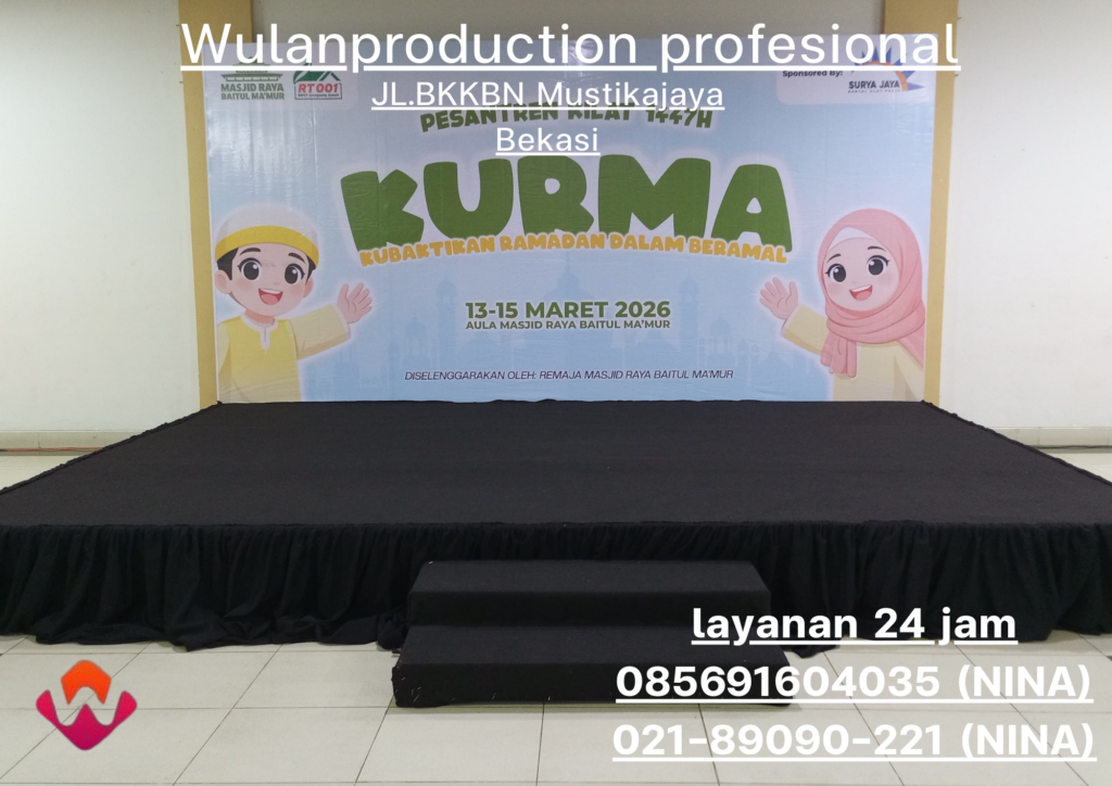 Sewa Panggung Dan Backdrop Indoor Murah Area Cikarang
