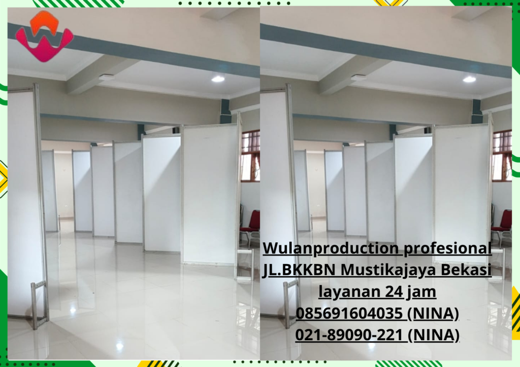 Sewa Partisi Zig Zag Putih Jakarta