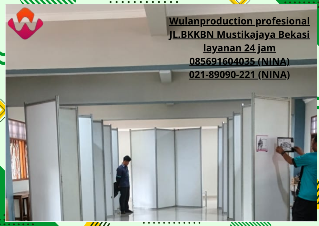 Sewa Partisi Zig Zag Putih Jakarta