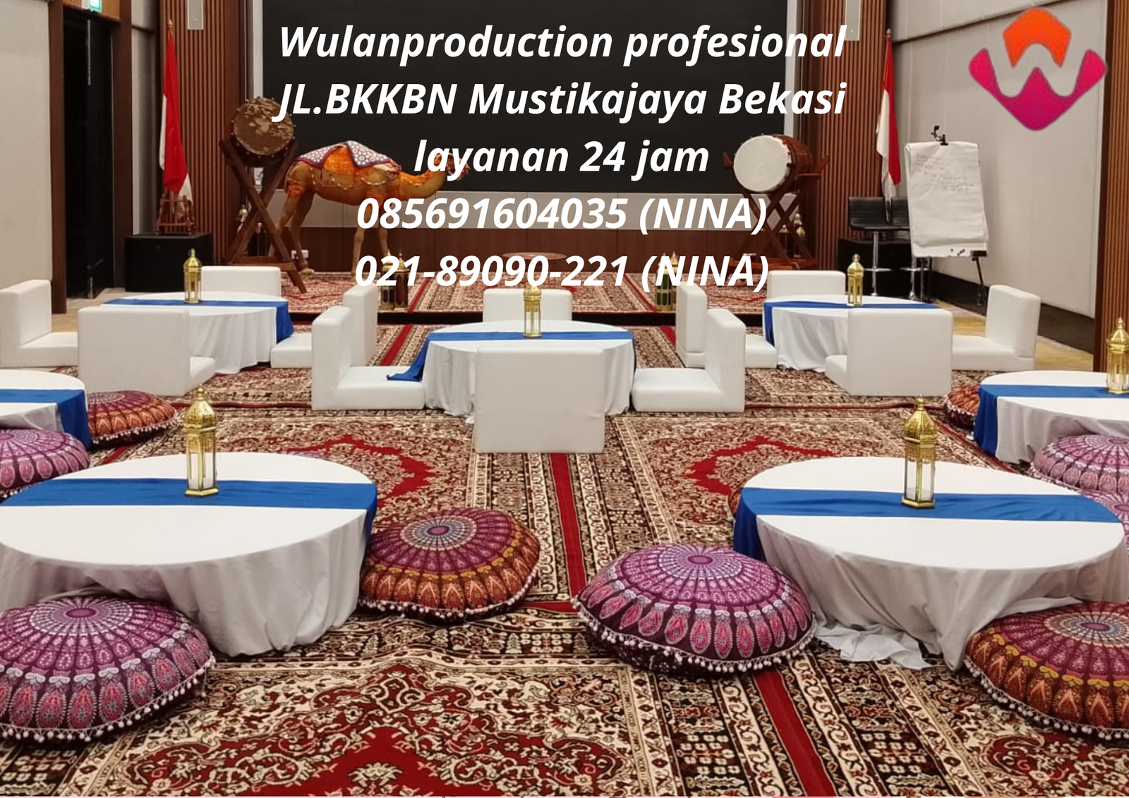 Sewa Set Alas Duduk Meja Lesehan Dan Karpet Area Bekasi