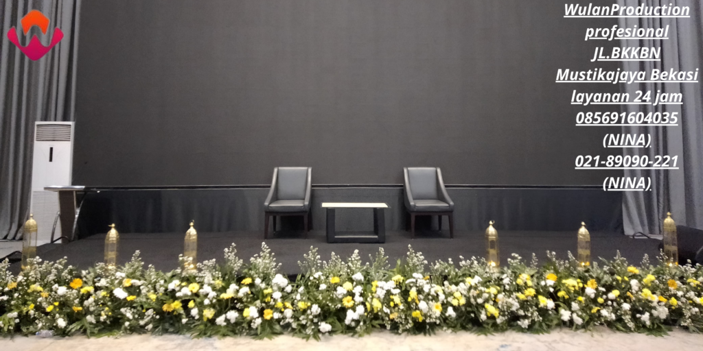 Sewa Set Backdrop Panggung Dan Mini Garden Area Karawang