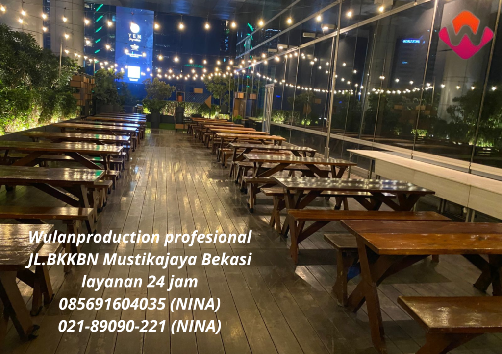 Sewa Set Meja Kursi Taman Dan Lampu Taman Area Bekasi 