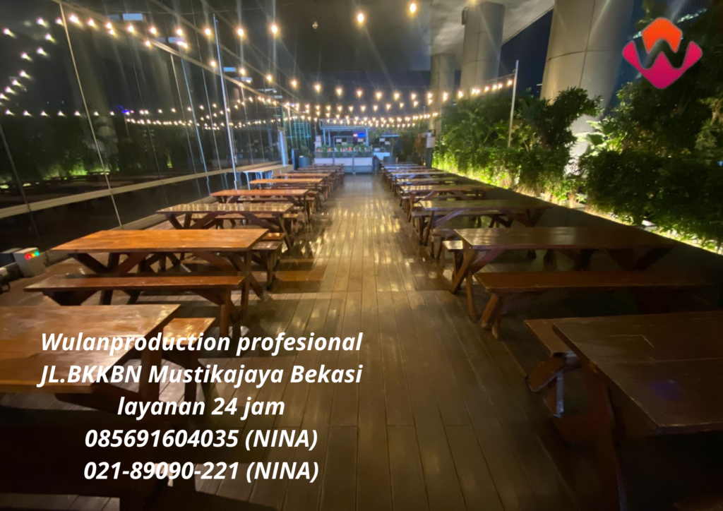 Sewa Set Meja Kursi Taman Dan Lampu Taman Area Bekasi 