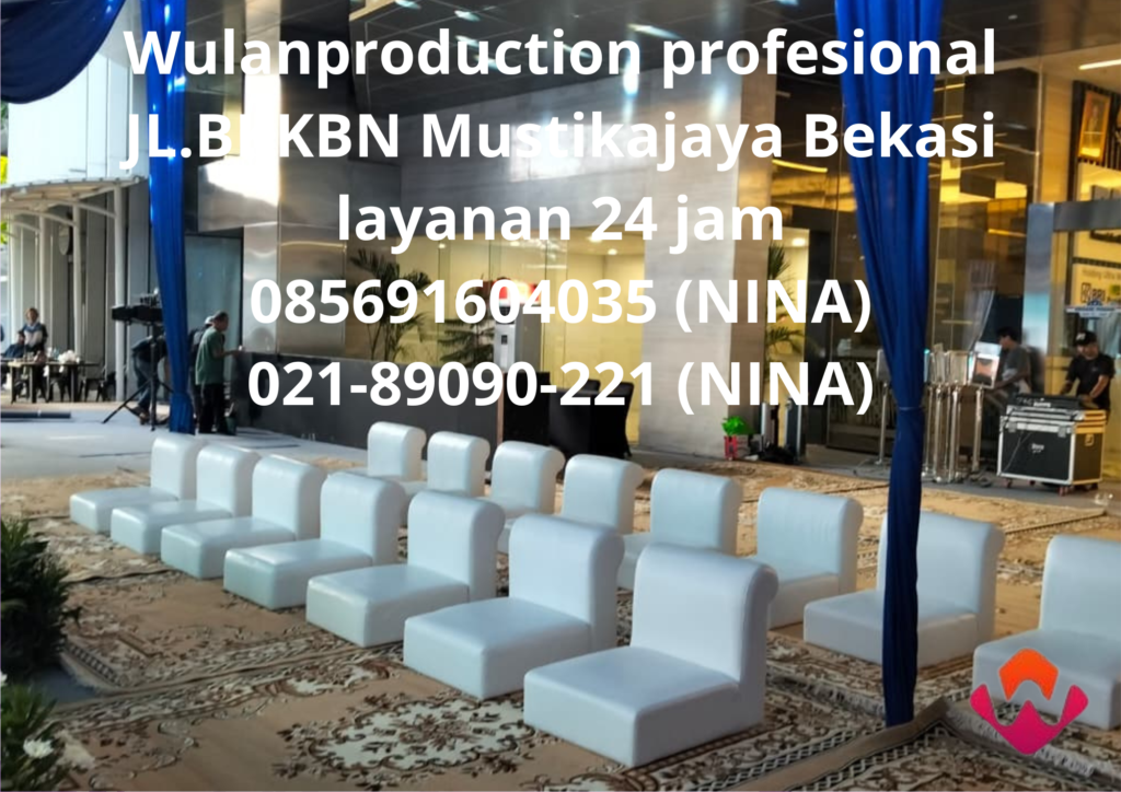 Sewa Sofa Type Lesehan Putih Desain Kotak Area Jakarta