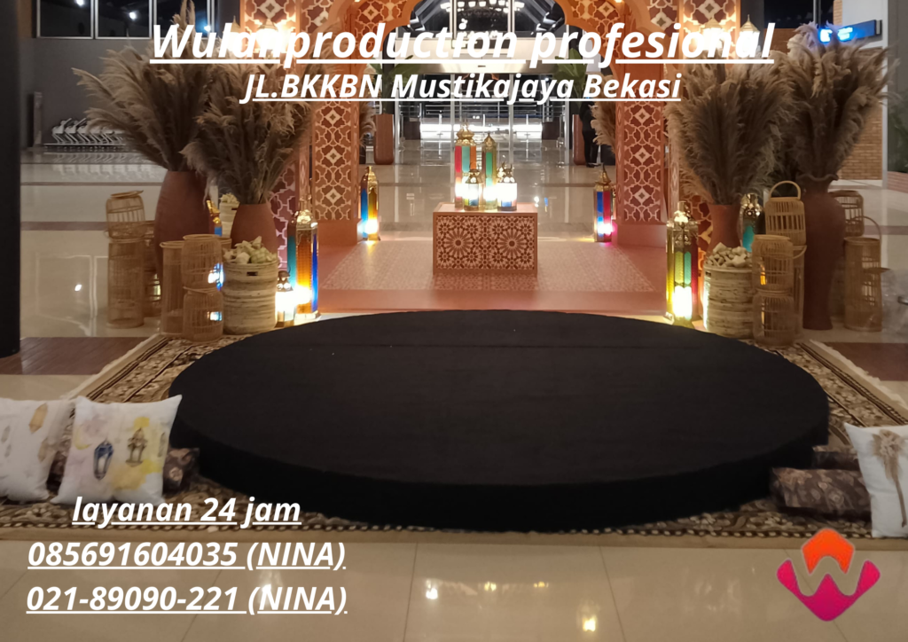 Sewa Table Stage Karpet Buana Hitam Area Jakarta