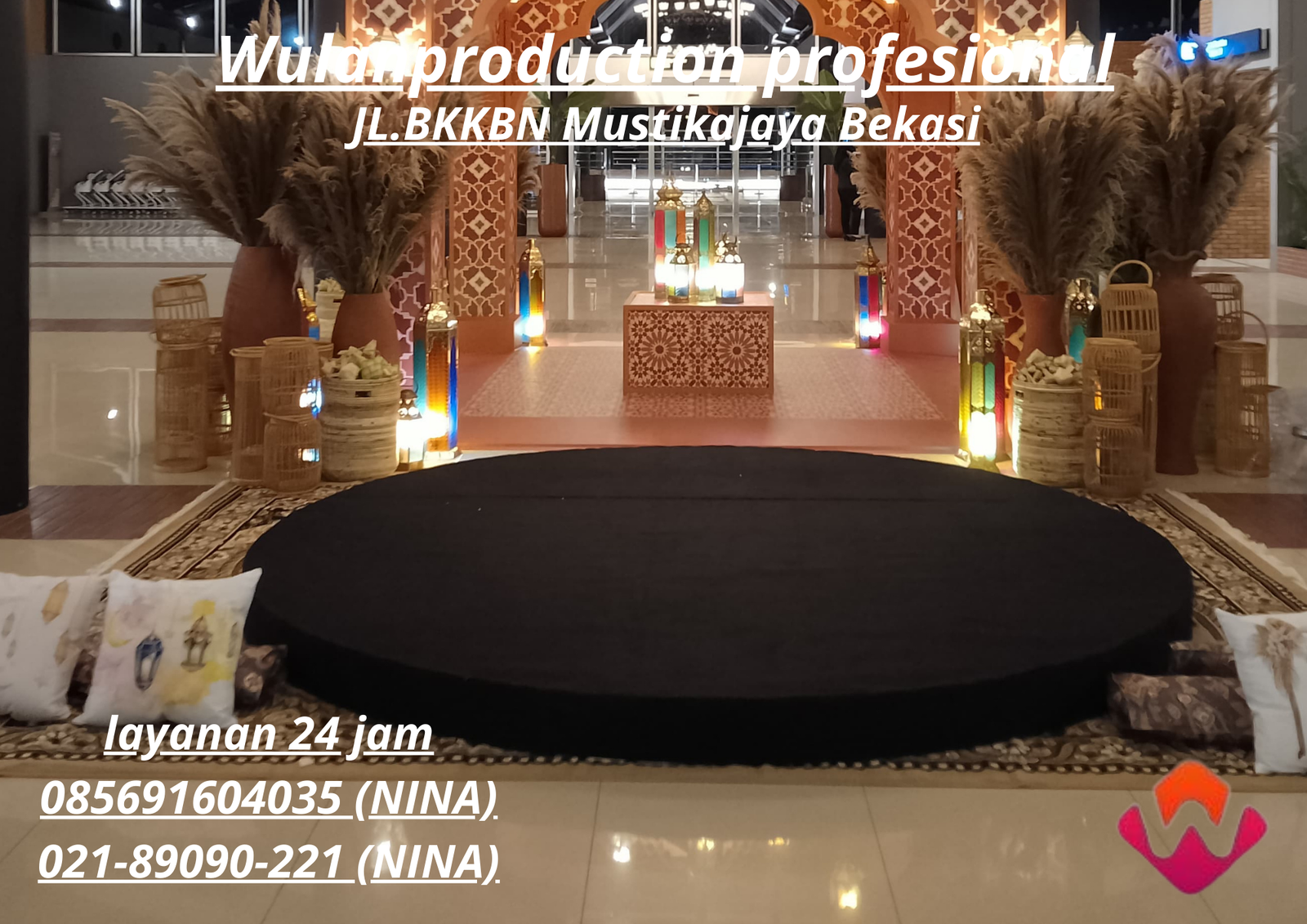 Sewa Table Stage Karpet Buana Hitam Area Jakarta