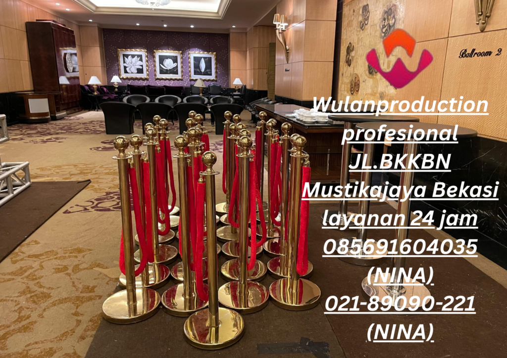 Sewa Tiang Antrian Type Sabuk Tarik Dan Tali Bludru Cikarang