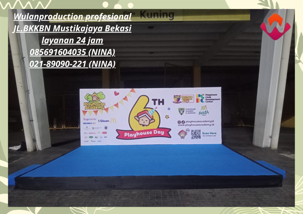 Rental Tenda Bazar Panggung Backdrop Area Bekasi